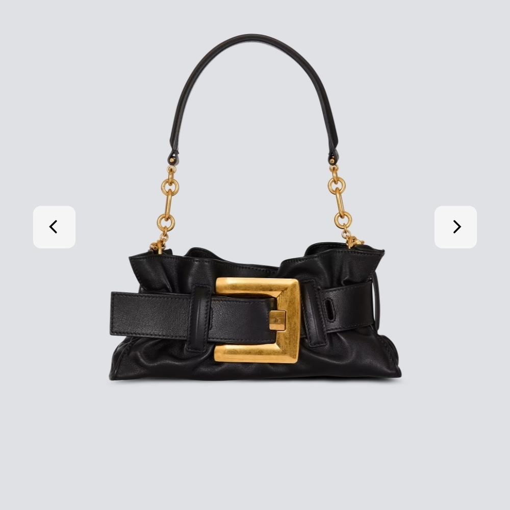 Balmain Black and Gold Shoulder Bag - Picture 10 of 17